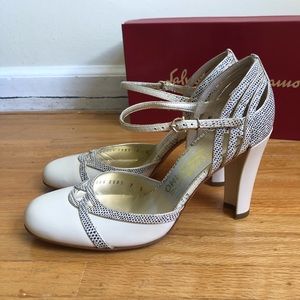 Salvatore Ferragamo Bennala Heels Size 7 NIB